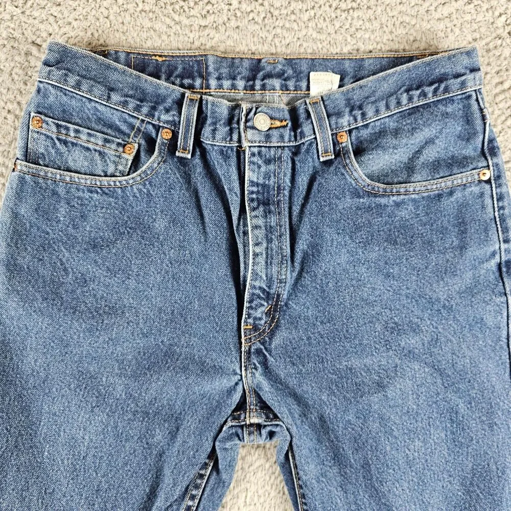Vintage Levis 505 Mens 33x30* Regular Straight Distressed Y2K USA Made Grunge